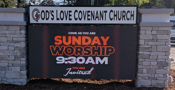 Church LED display - 1
